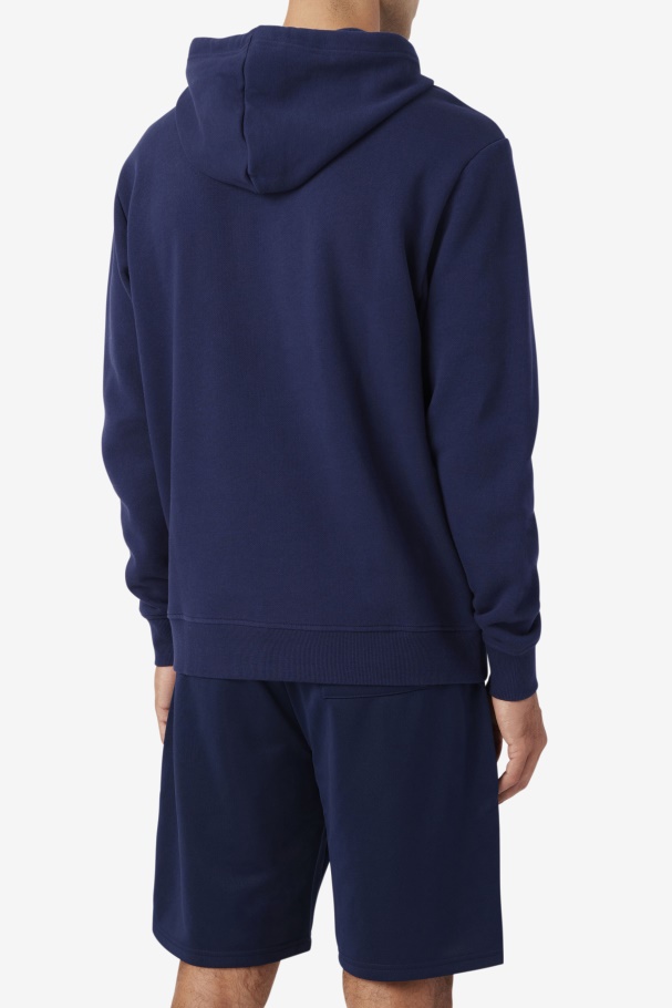 Moletom Com Capuz Samari Marinho/branco/vermelho Fila