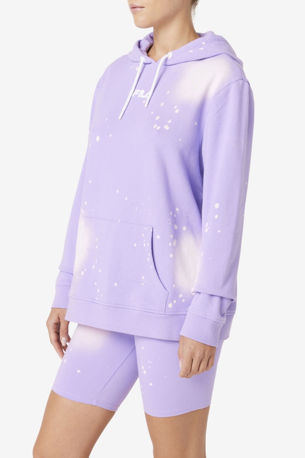 Moletom Com Capuz Tie Dye Viola Tie Dye Fila Aerolynn