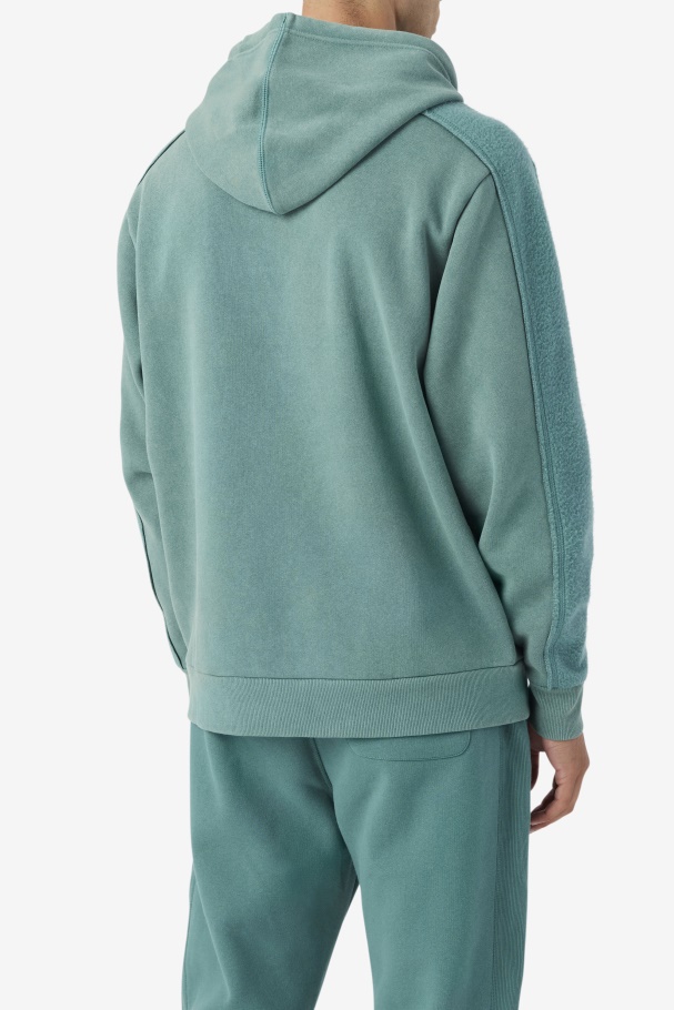 Moletom Com Capuz Vintage Wash Azul Spruce/mimosa Fila Bryson