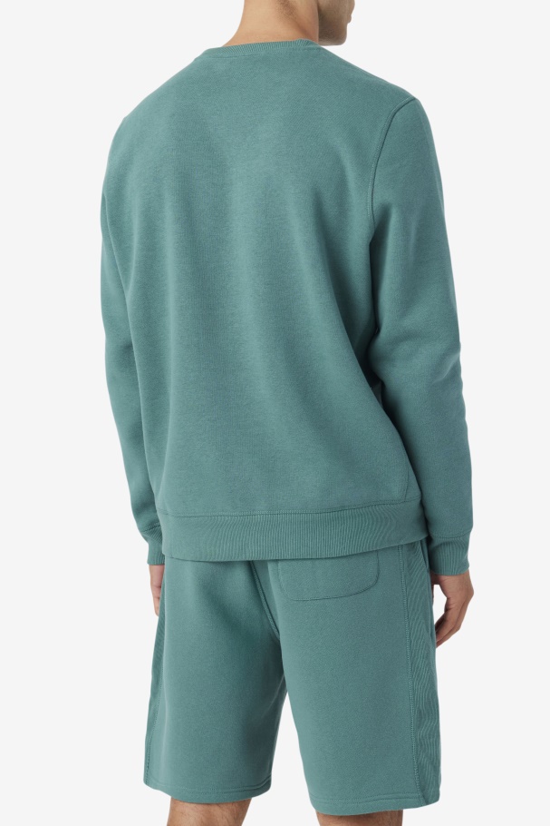 Moletom Fila Kory Gola Redonda Azul Abeto/mimosa