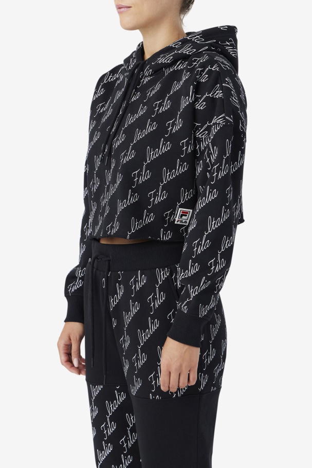 Moletom Gianna Preto/gardenia Fila