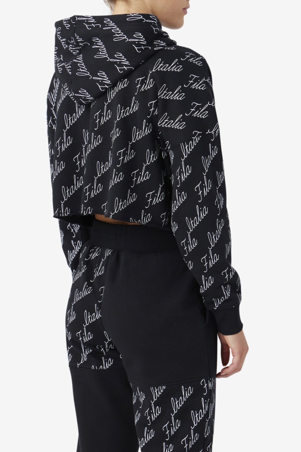 Moletom Gianna Preto/gardenia Fila