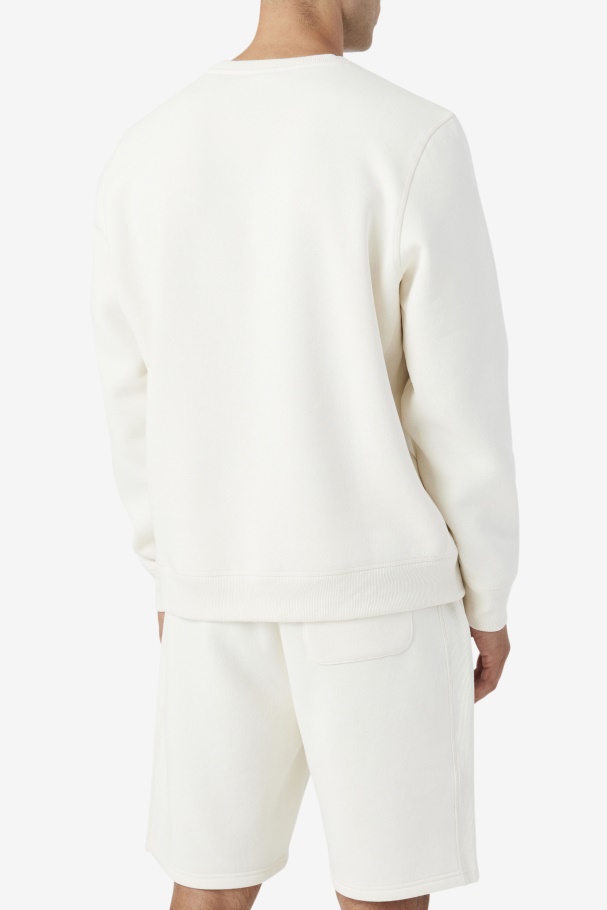 Moletom Kory Gola Redonda Sirt Fila Gardênia/vermelho Ardente