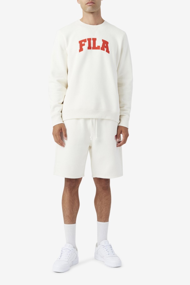 Moletom Kory Gola Redonda Sirt Fila Gardênia/vermelho Ardente