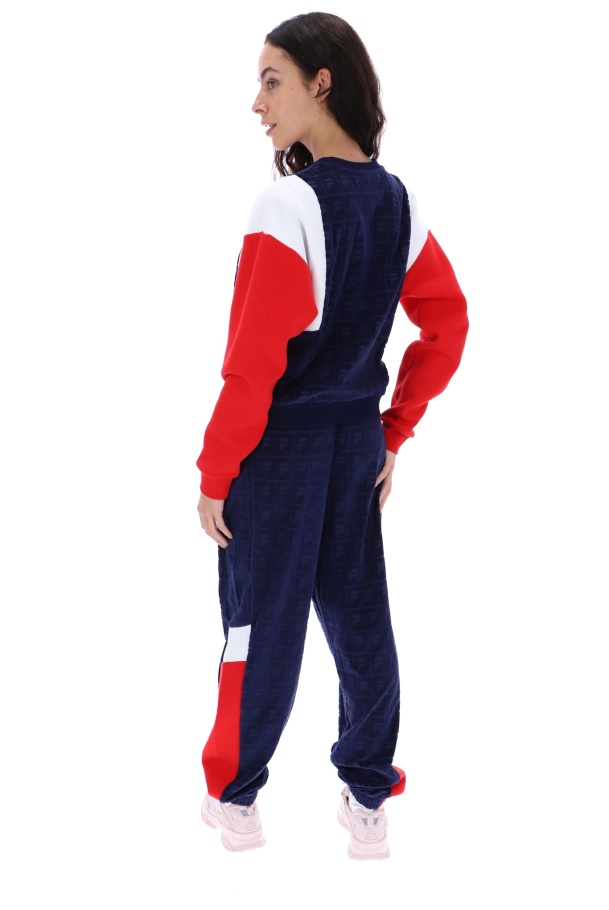 Moletom Lucy Velour Crew Fila