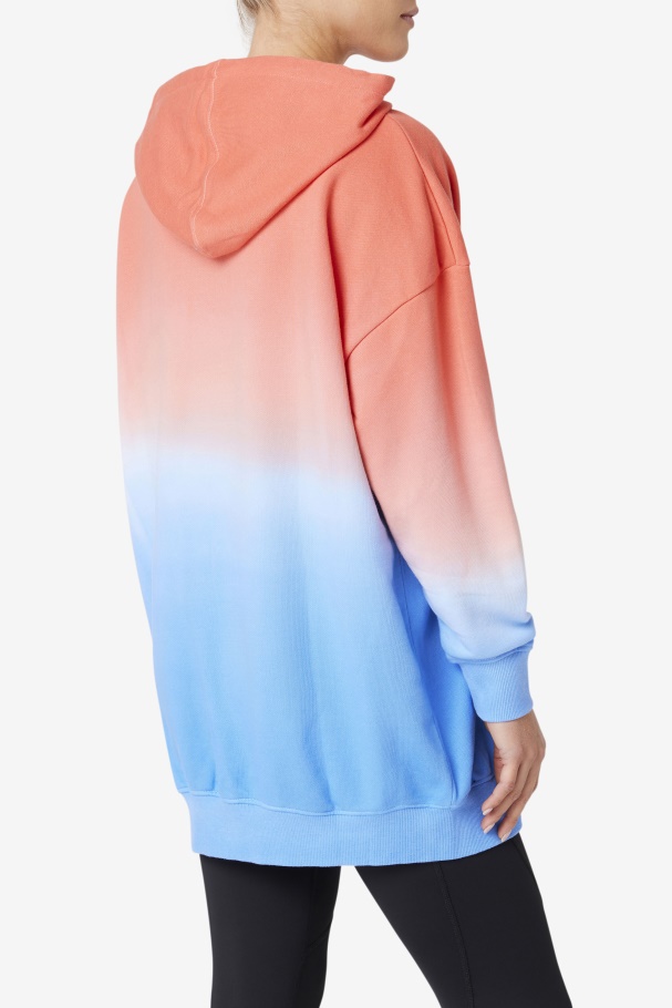 Moletom Oversized De Destino Laranja/charisma/cayenne Fila