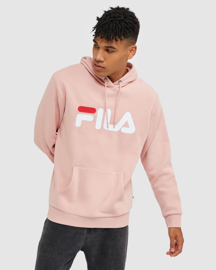 Moletom Rose Clássico Unissex Capuz Fila
