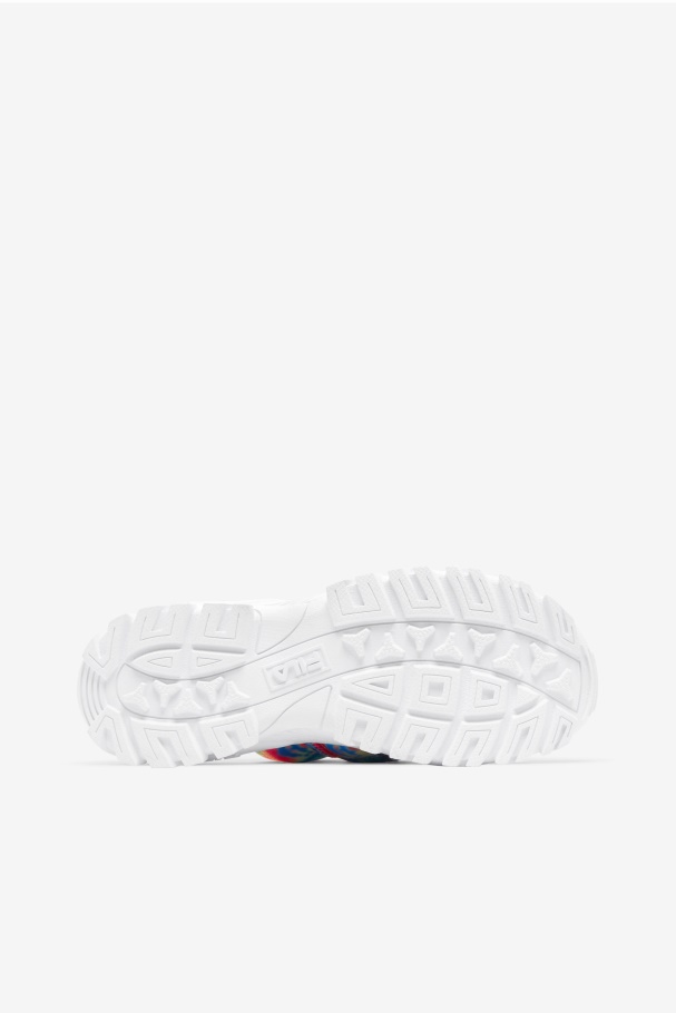 Multi/branco/rosa Glo Feminino Tie Dye Ao Ar Livre Slide Fila