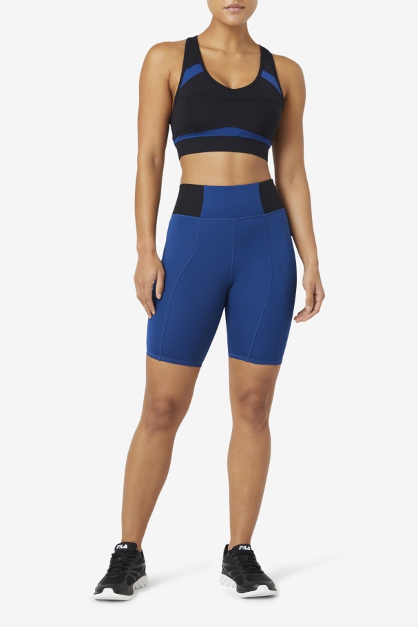 Navy Peony Fila Forza 8\ Texture Bike Short