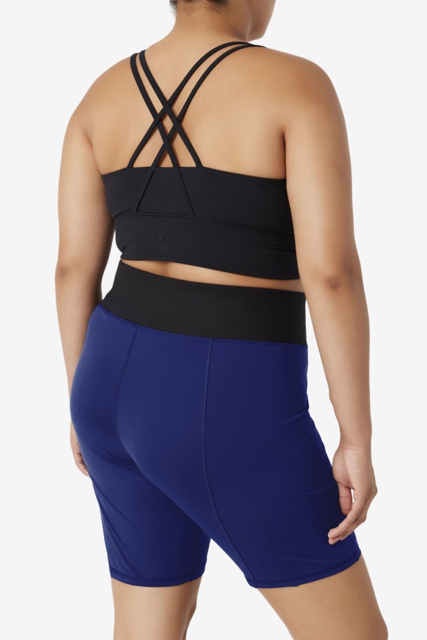 Navy Peony/Black Forza 8\ Texture Bike Short Fila