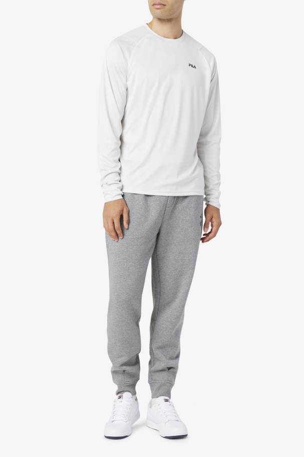 Nimbus Cloud/black Fila Jazam Tripulação De Manga Longa