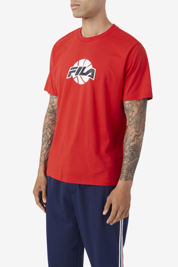 Nomi Tee Fila Vermelho/branco/preto