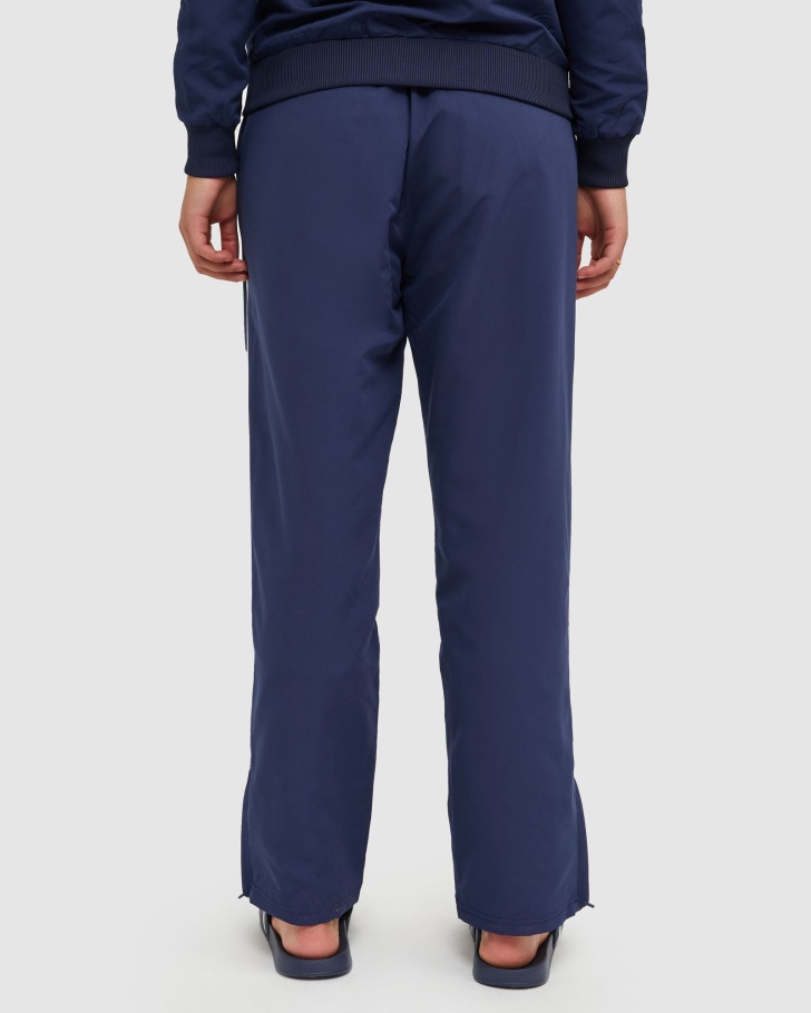 Nova Calça De Microfibra Feminina Clássica Azul Marinho Fila