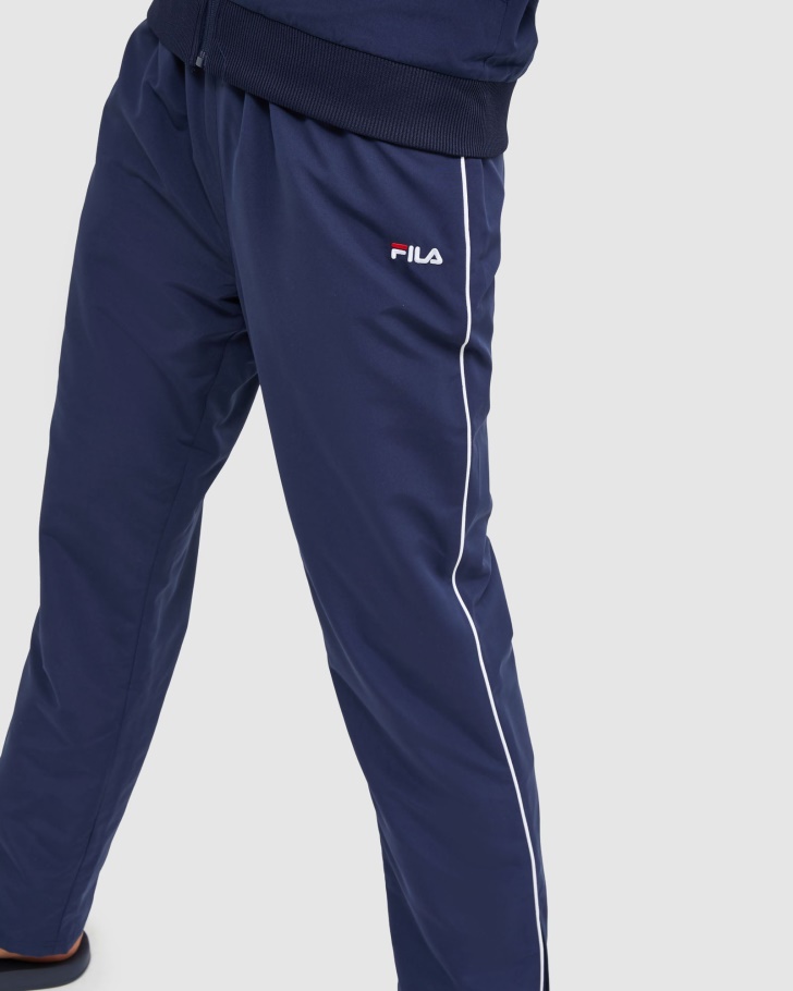 Nova Calça De Microfibra Feminina Clássica Azul Marinho Fila