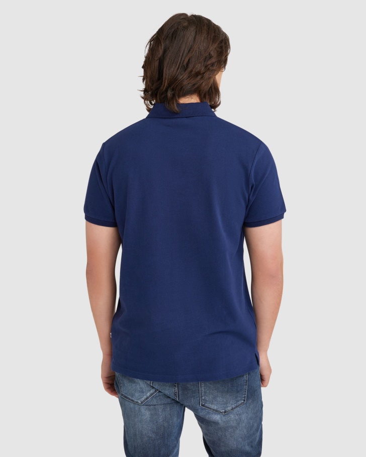 Nova Camisa Polo Masculina Azul Marinho Fila Asher