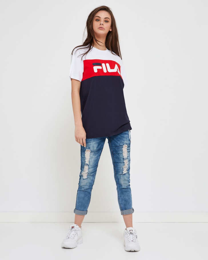 Nova Camiseta Azul Marinho Fila Unissex Genoa