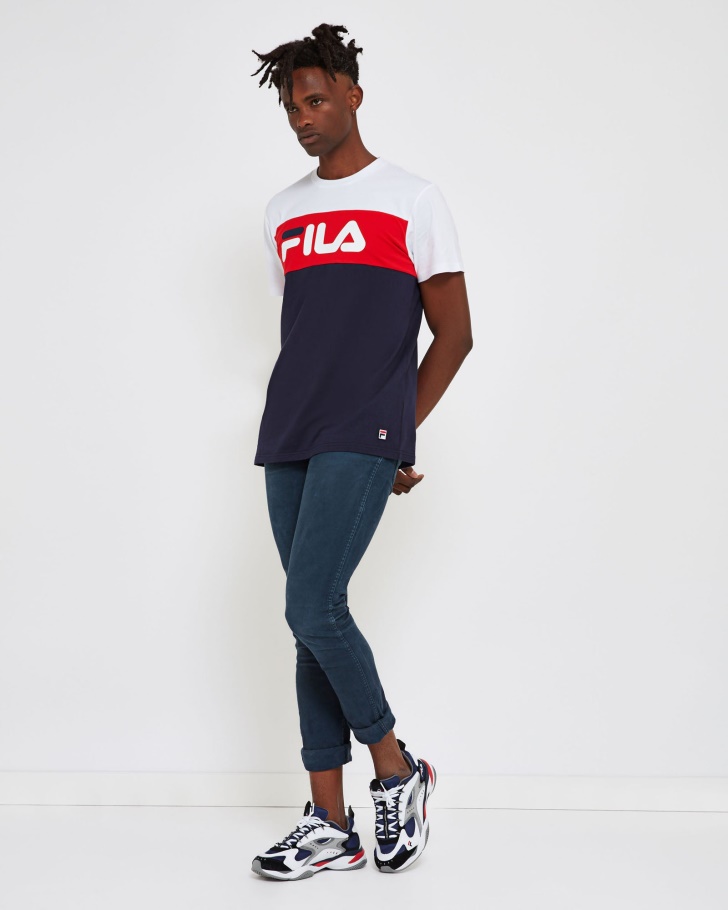 Nova Camiseta Azul Marinho Fila Unissex Genoa