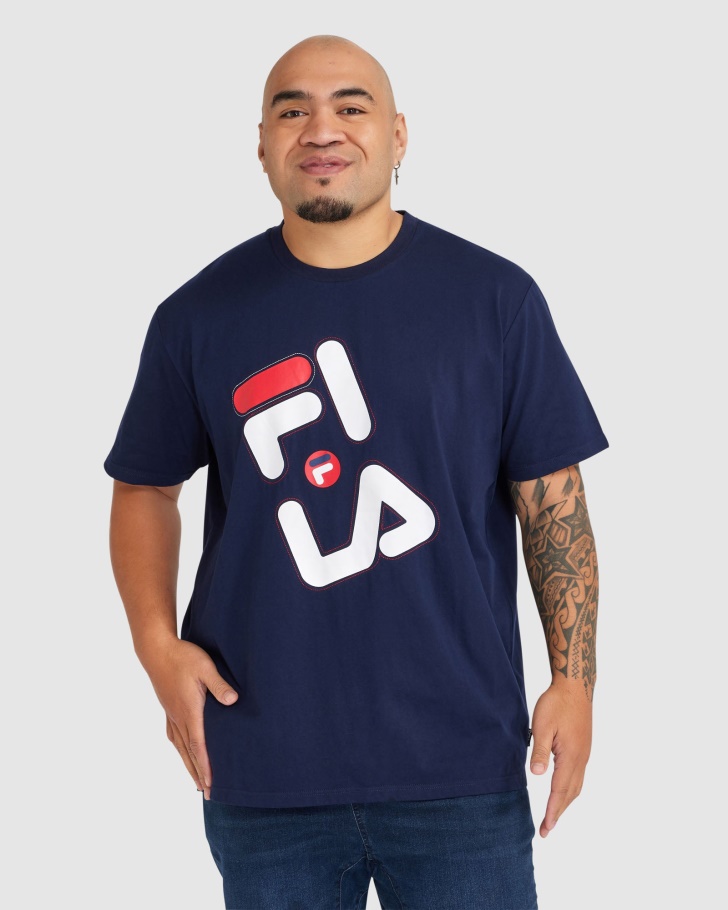 Nova Camiseta Masculina Kiley Fila Marinho