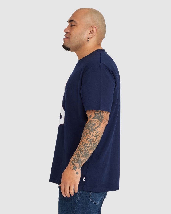 Nova Camiseta Masculina Kiley Fila Marinho
