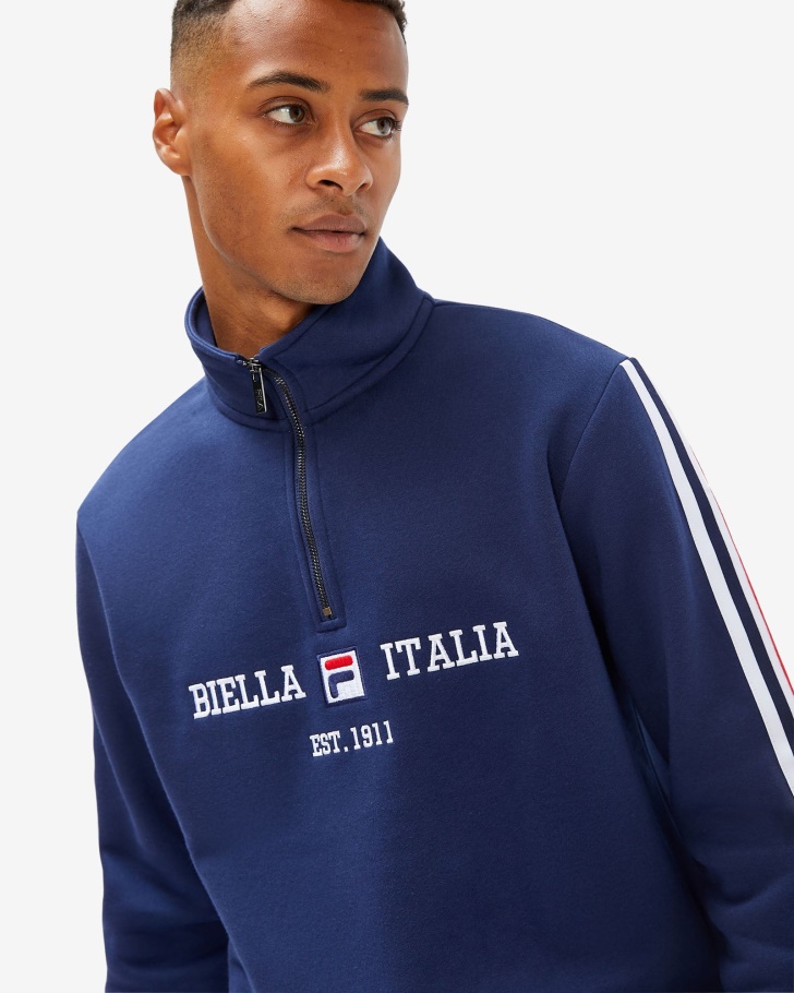 Novo Azul Marinho Fila Aemero Qtr Zip