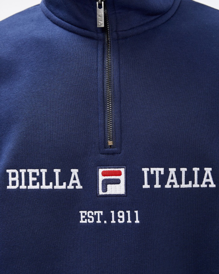 Novo Azul Marinho Fila Aemero Qtr Zip