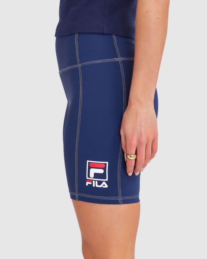 Novo Chiara Curto Fila Feminino Azul Marinho