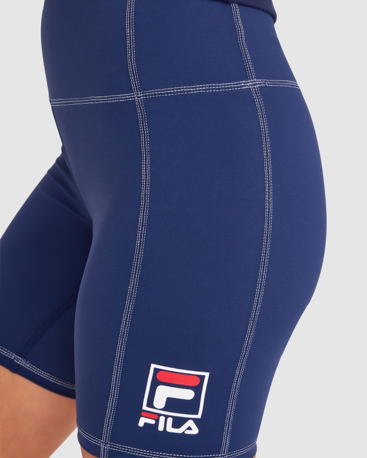 Novo Chiara Curto Fila Feminino Azul Marinho