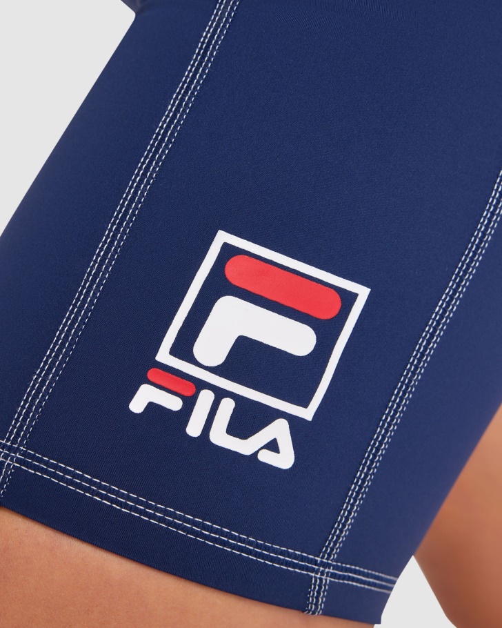 Novo Chiara Curto Fila Feminino Azul Marinho