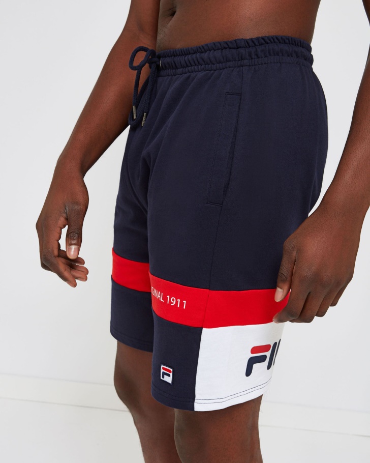 Novo Short Azul Marinho Fila Unissex Verona