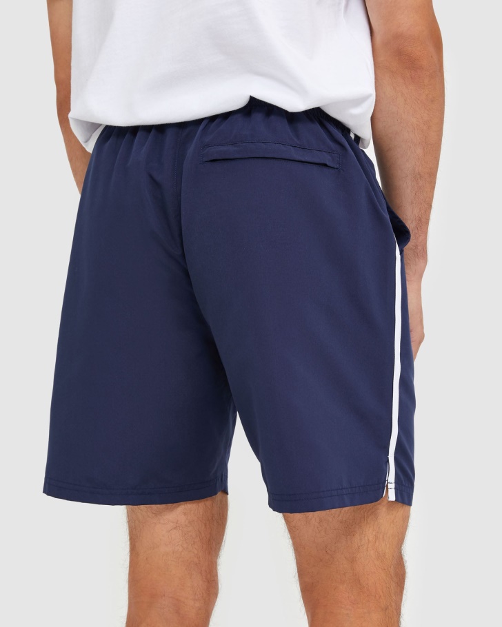 Novo Shorts De Microfibra Masculino Clássico Azul Marinho Fila