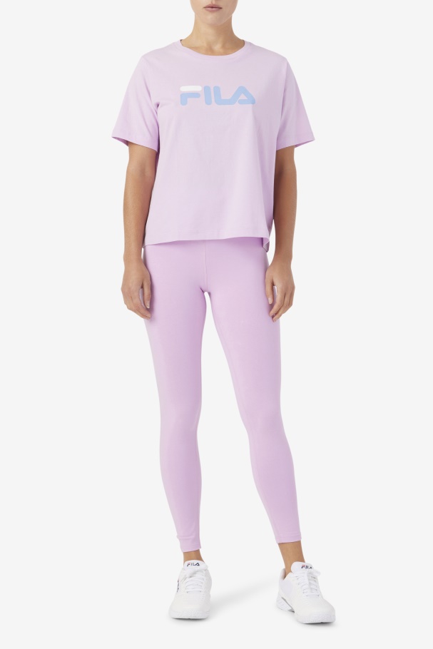 Orquídea/azul/branco Chá Fila Tee