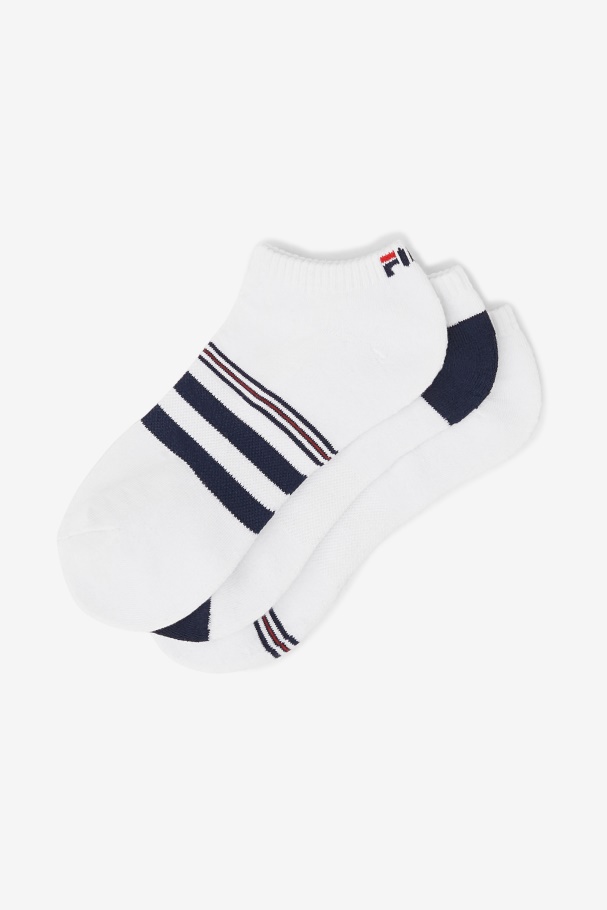 Pacote De 3 Meias Masculinas Listradas De Fila Branca