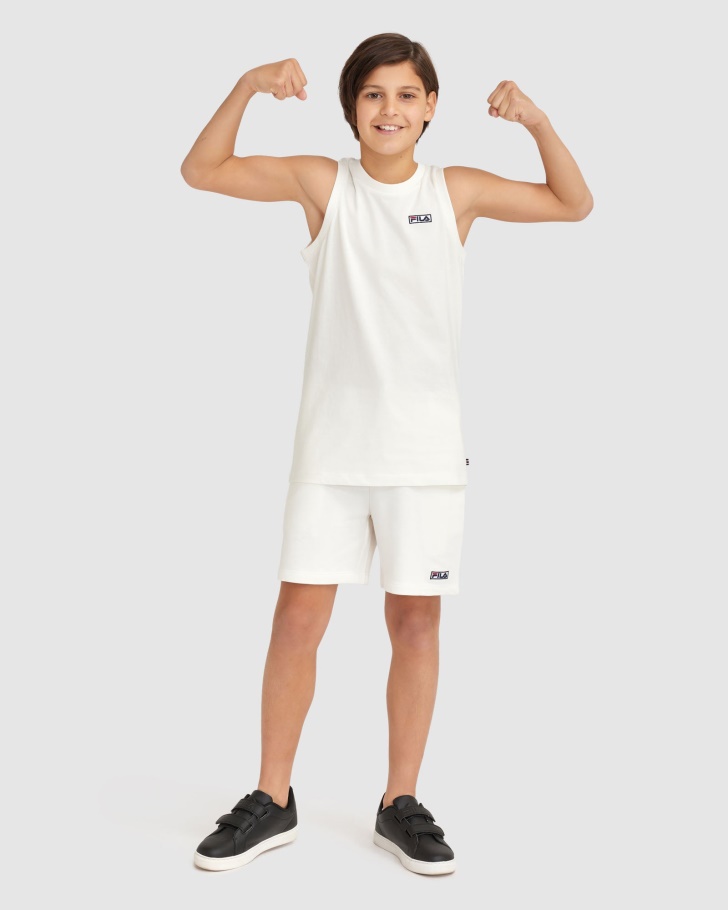 Parker Tank Infantil Fila Branco