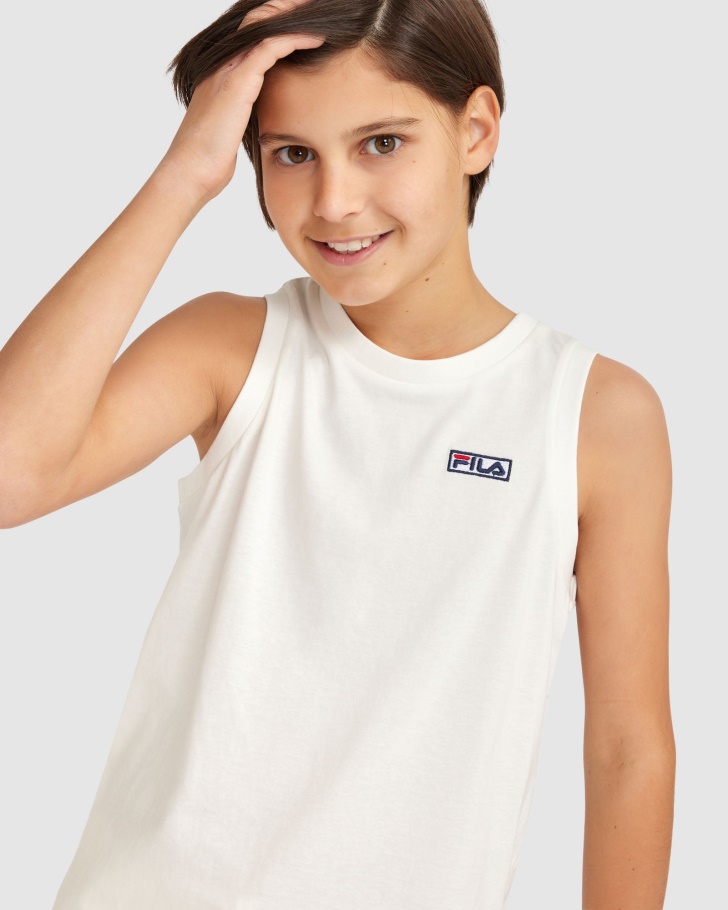 Parker Tank Infantil Fila Branco