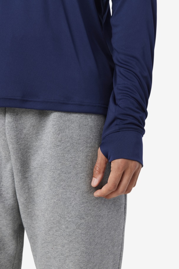 Pavão/preto Jazam Manga Longa Crew Fila