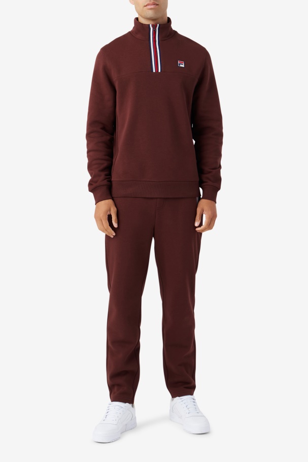 Pedra Marrom Weston Meio Zip Fila