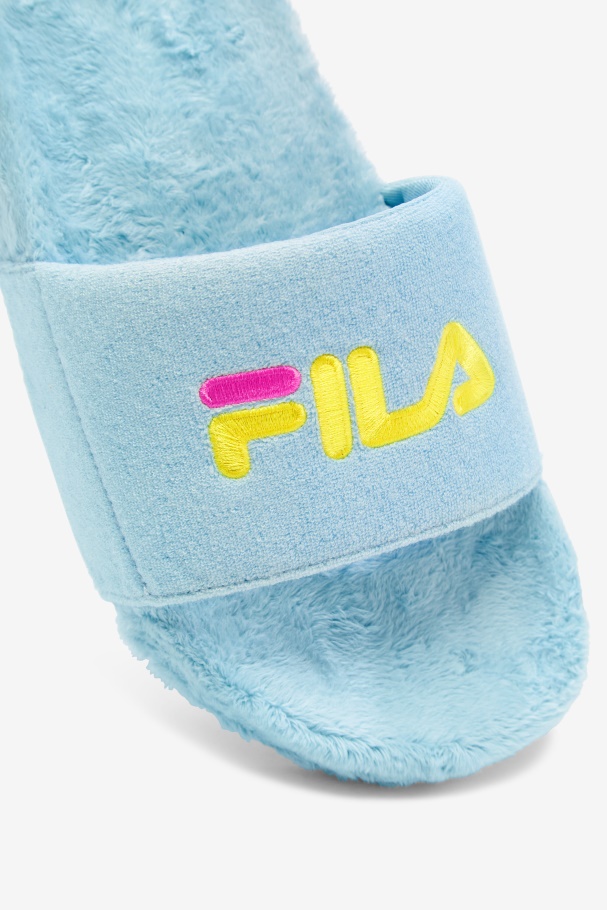 Petit Four/roxo/amarelo Terry Drifter Slide Fila