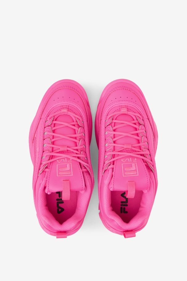 Pink Fila Big Kids\ Disruptor 2 Premium