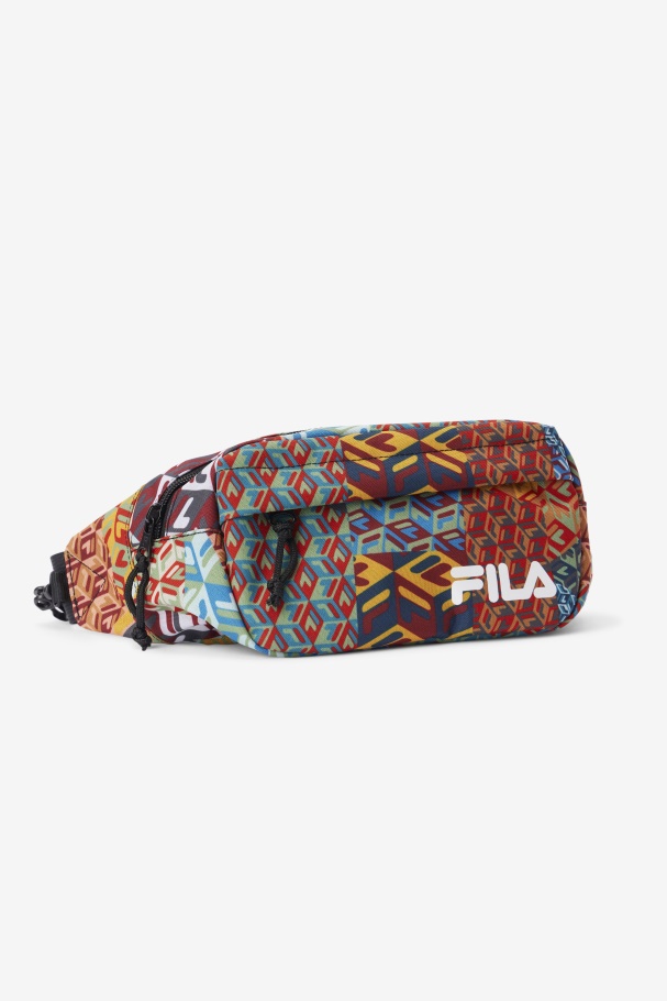 Pochete Com Estampa De Patch Jorina Fila Ocean/amarelo/branco