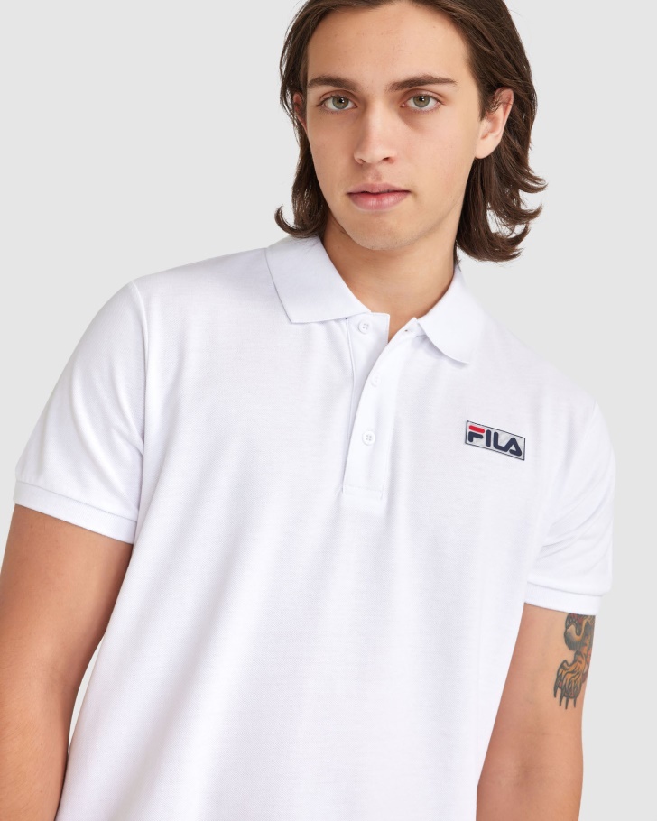 Polo Asher Branco Fila Masculino