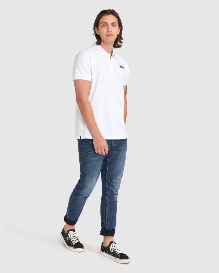 Polo Asher Branco Fila Masculino