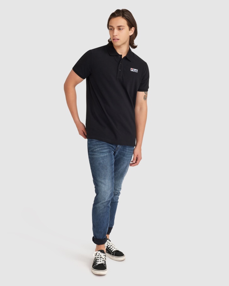 Polo Asher Masculino Fila Preta