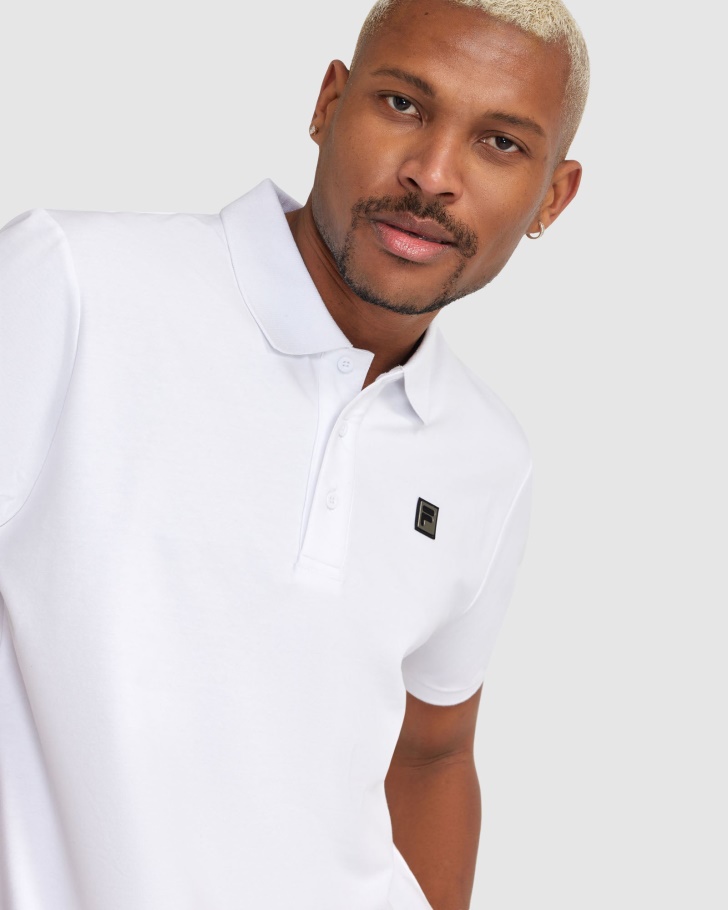 Polo Branco Blake Masculino Fila