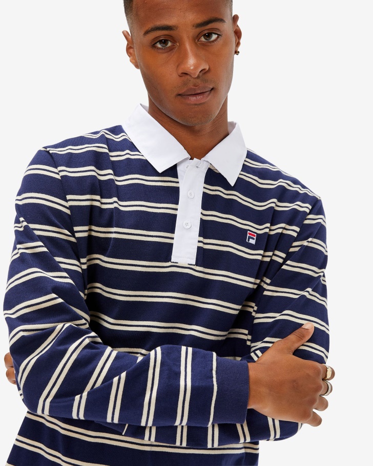 Polo De Rúgbi Masculino Distintivo Fila New Navy
