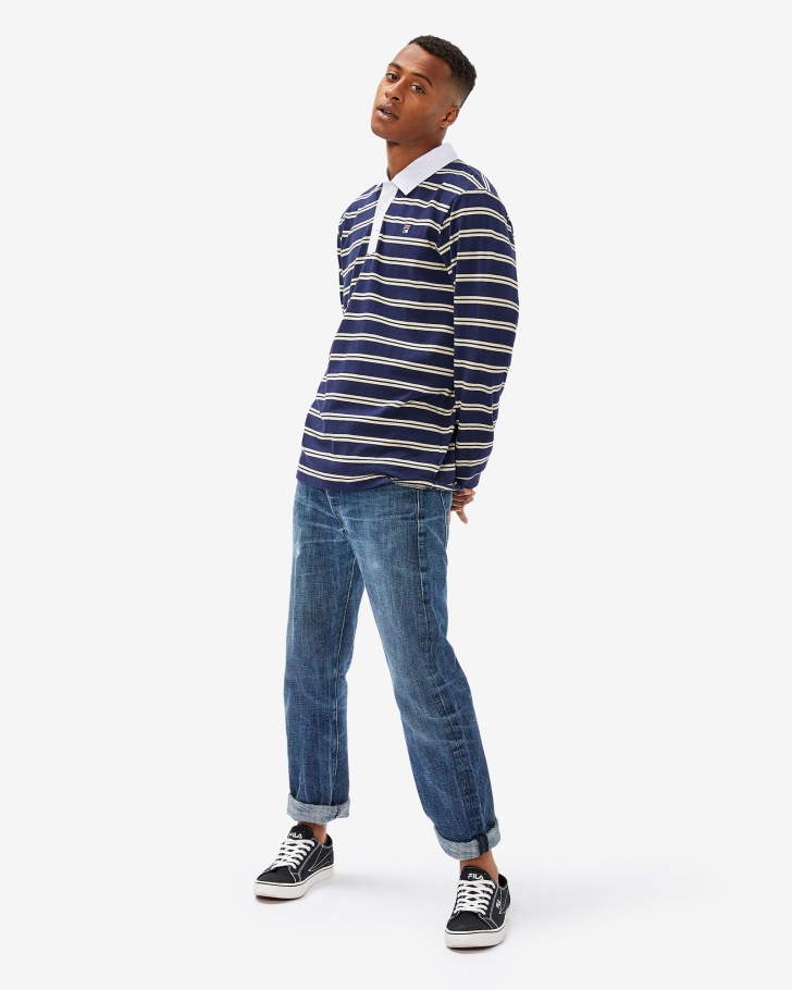 Polo De Rúgbi Masculino Distintivo Fila New Navy