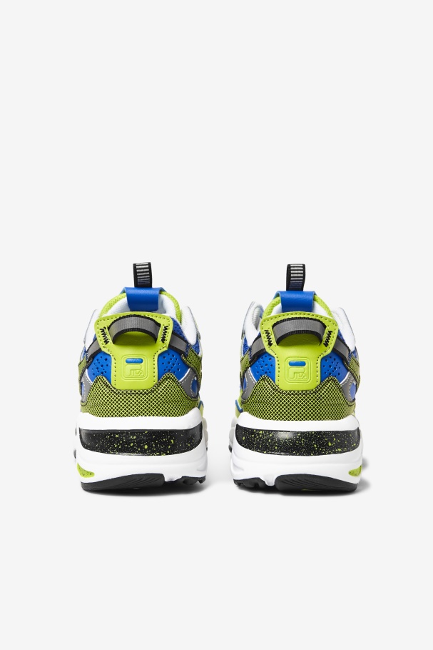 Ponche Branco/preto/lima Fila Traçador De Raios Para Crianças ápice