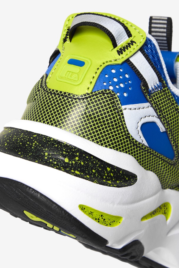 Ponche Branco/preto/lima Fila Traçador De Raios Para Crianças ápice