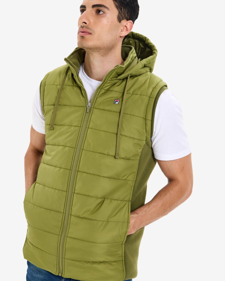 Rabo De Cavalo Julio Masculino Puff Fila Olive
