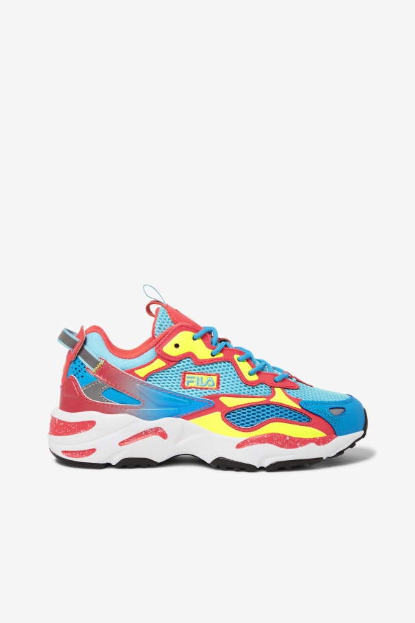 Rastreador De Raios Feminino Apex Fila Bluefish/amarelo/coral Ardente