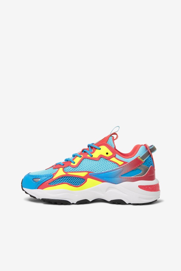 Rastreador De Raios Feminino Apex Fila Bluefish/amarelo/coral Ardente